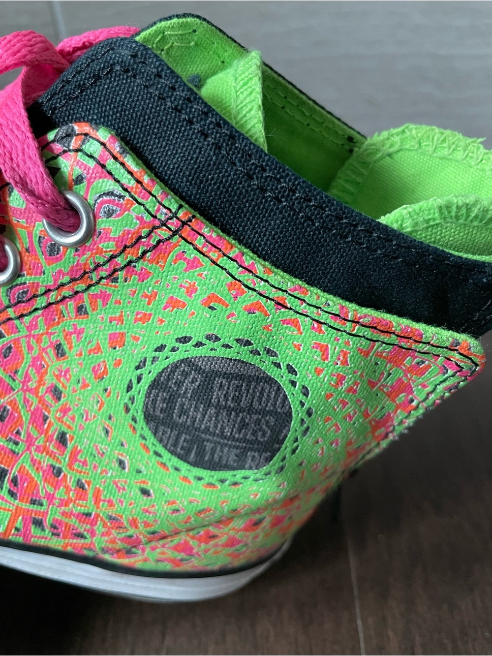 Converse All Star Neon Retro High Top Sneaker Youth 5 or Women 6.5 - Picture 4 of 11